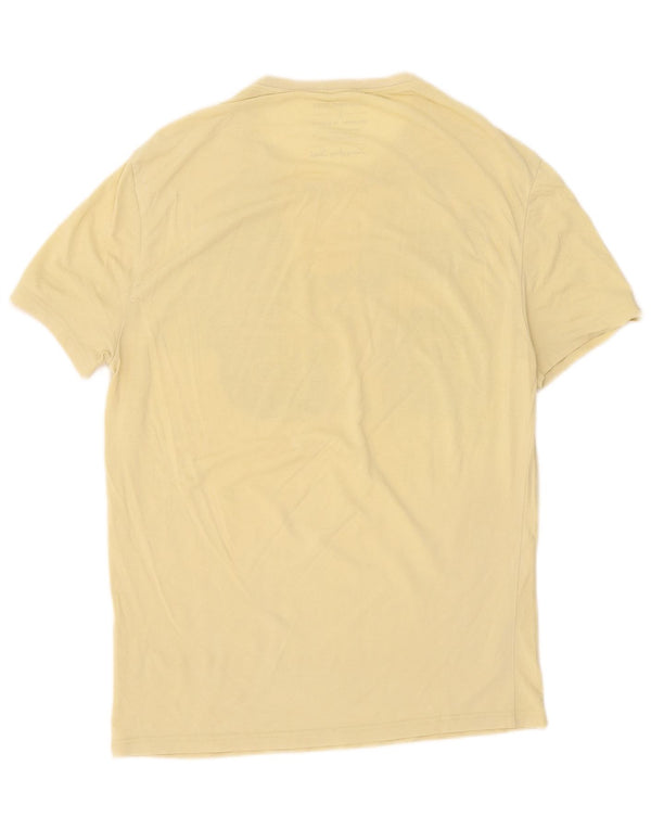 Calvin Klein Jeans T-shirt grafica da uomo Top grande in cotone giallo