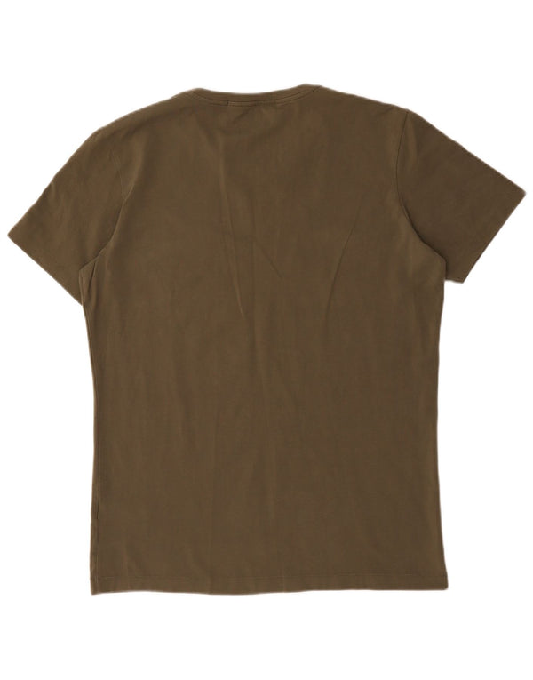 Maglietta da uomo Calvin Klein Jeans Top XL in cotone kaki