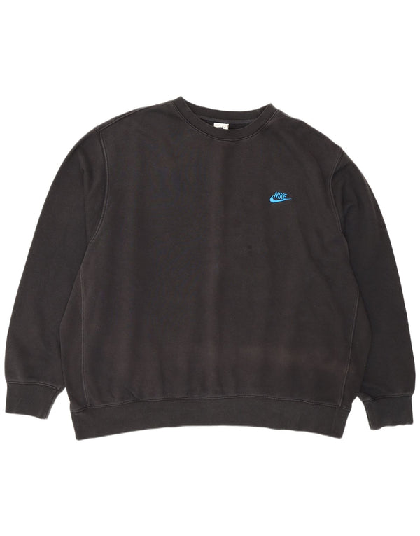 Felpa Nike Uomo Maglione 2XL Cotone Nero
