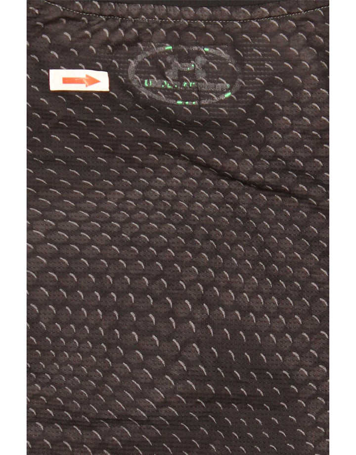 T-shirt da uomo Under Armour Top Small poliestere geometrico nero