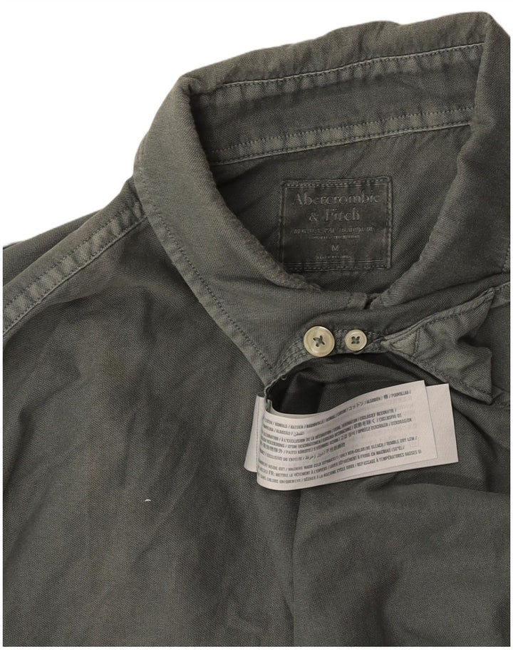 Camicia da uomo ABERCROMBIE & FITCH Cotone grigio medio