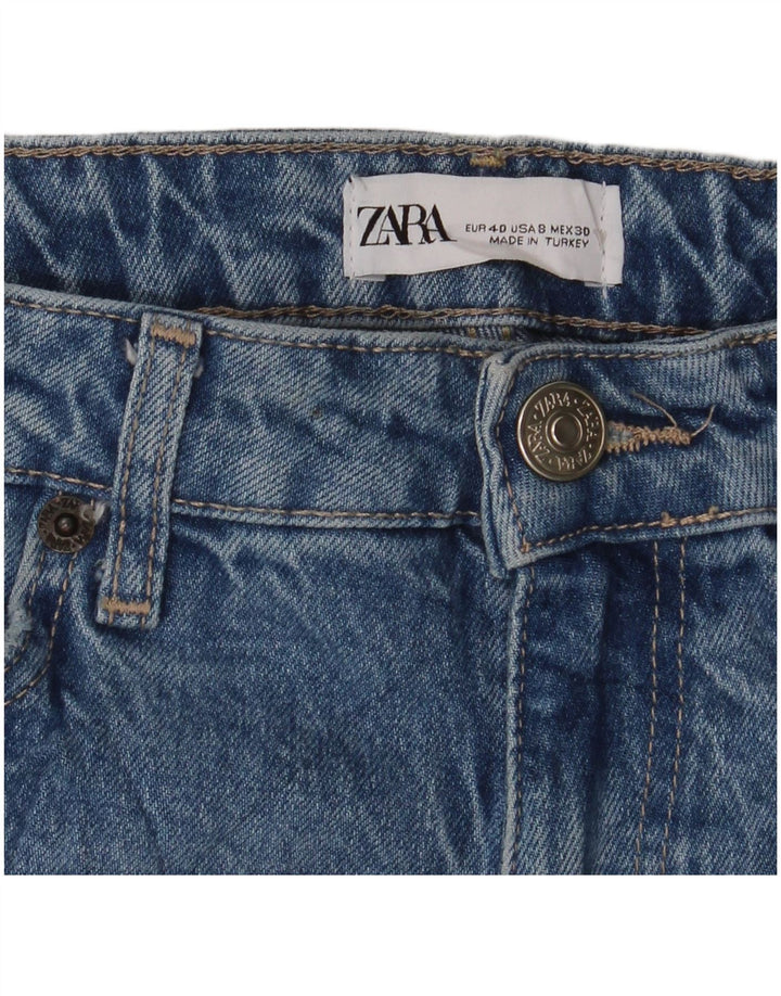 Jeans dritti da donna Zara EU 40 medi W30 L31 Blu