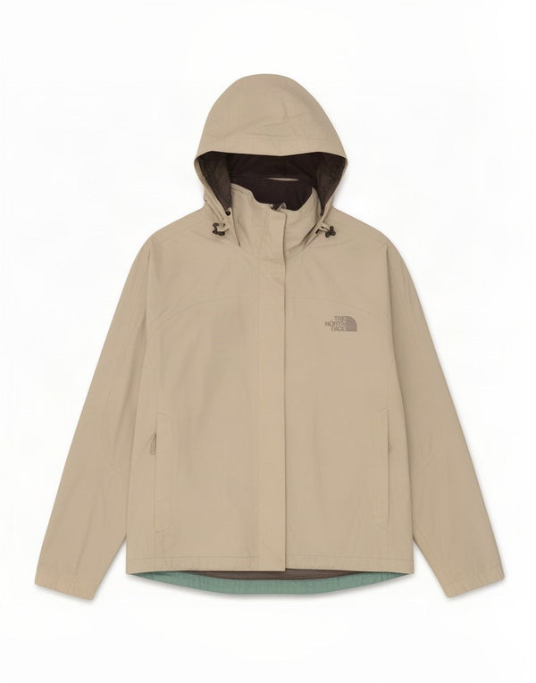 Giacca antipioggia oversize con cappuccio da donna The North Face UK 10 Small Beige Nylon