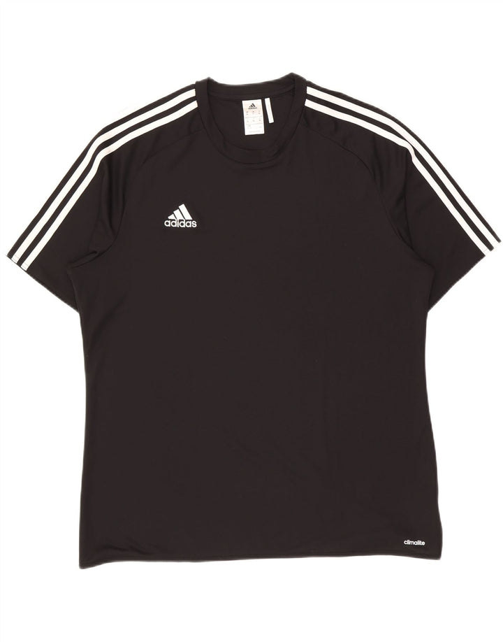 T-shirt Adidas Climalite da uomo Top XL poliestere nero