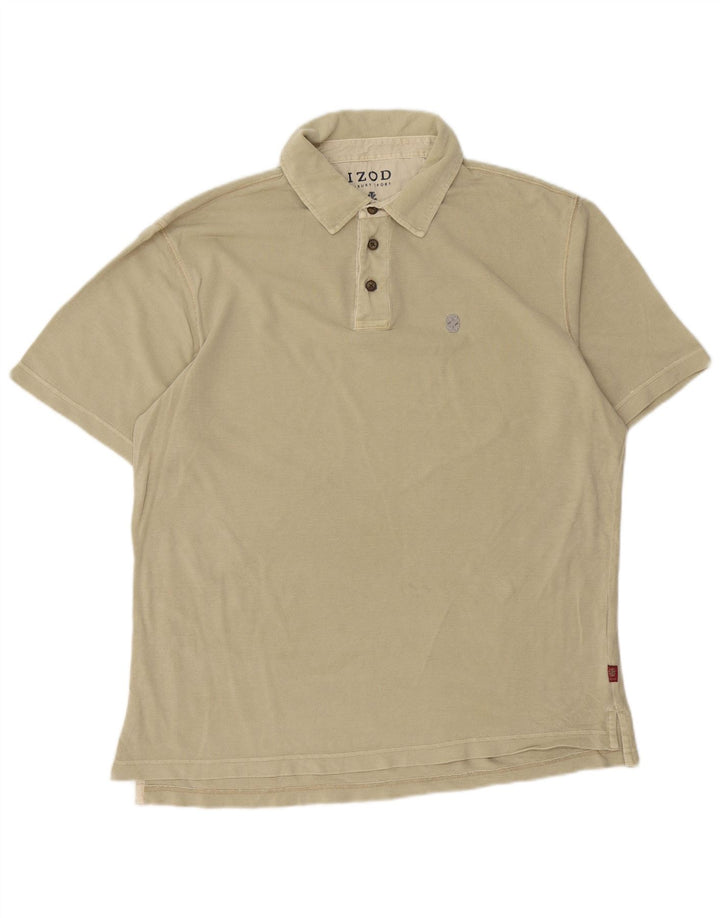 Polo da uomo IZOD grande in cotone beige