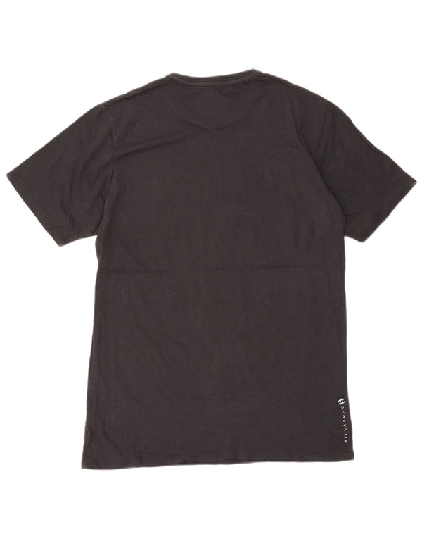 T-shirt grafica da uomo Billabong Top grande in cotone grigio