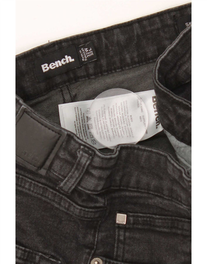 Jeans skinny da uomo Bench W32 L32 cotone nero