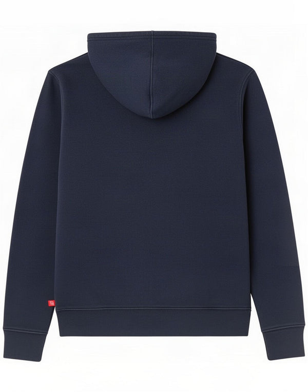 Levi's Mens Graphic Hoodie Jumper Medium Navy Blue Cotton