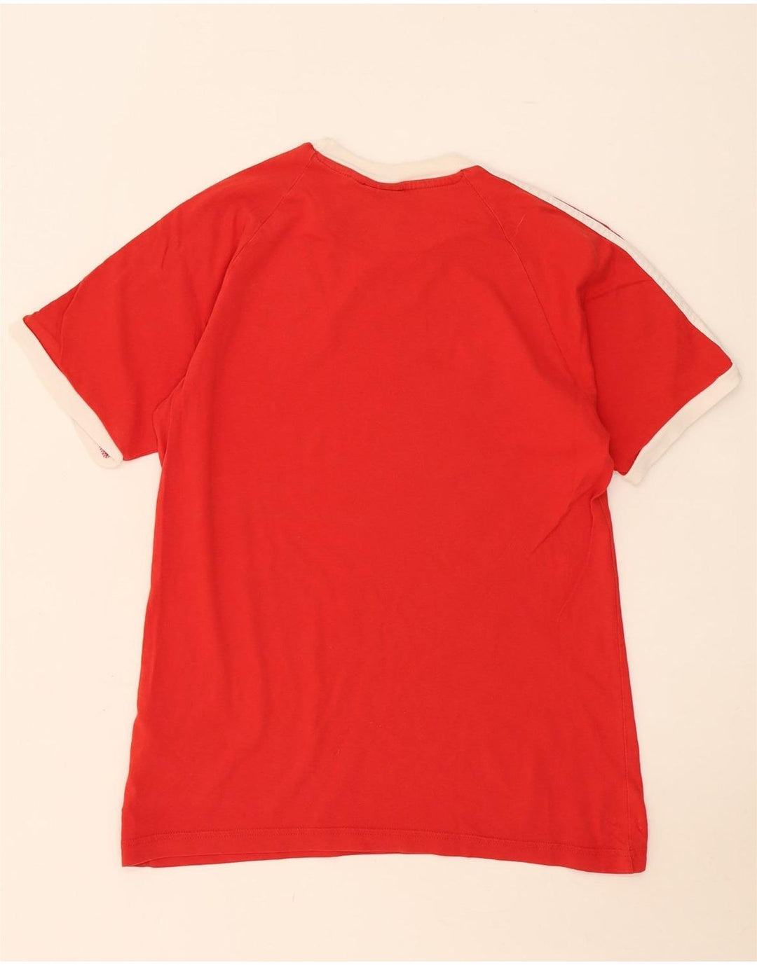 T-shirt da uomo Adidas Top in cotone rosso medio