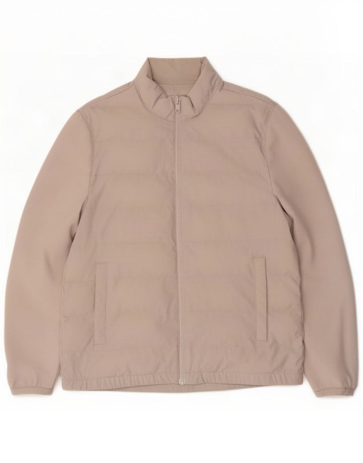 Giacca imbottita da uomo Zara UK 38 Poliestere grigio medio
