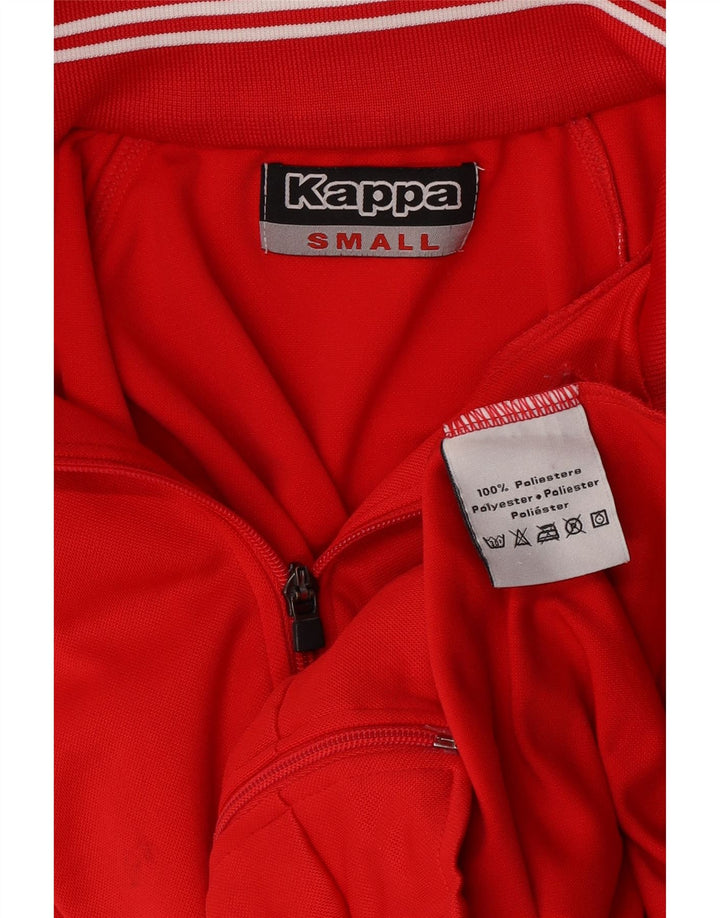 Giacca da tuta da uomo Kappa Small rossa in poliestere