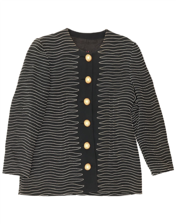 Giacca Blazer da Donna a 6 Bottoni Gai Mattiolo IT 50 XL a Righe Nere