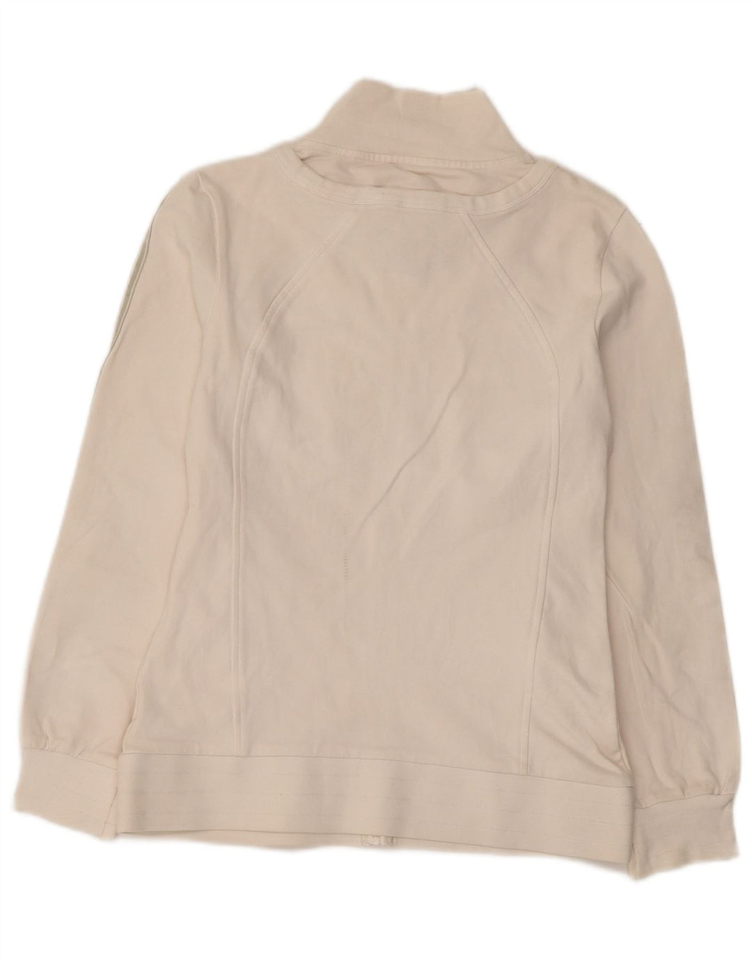 Giacca da ginnastica da donna Fila UK 10 piccola in cotone a righe bianche
