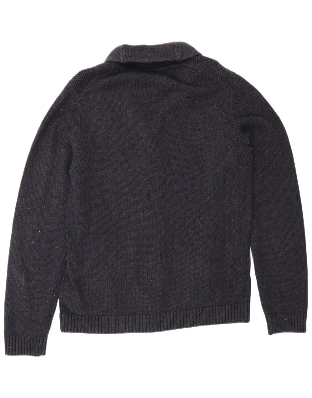 Maglione cardigan da uomo Ted Baker taglia 4 grande cotone blu navy