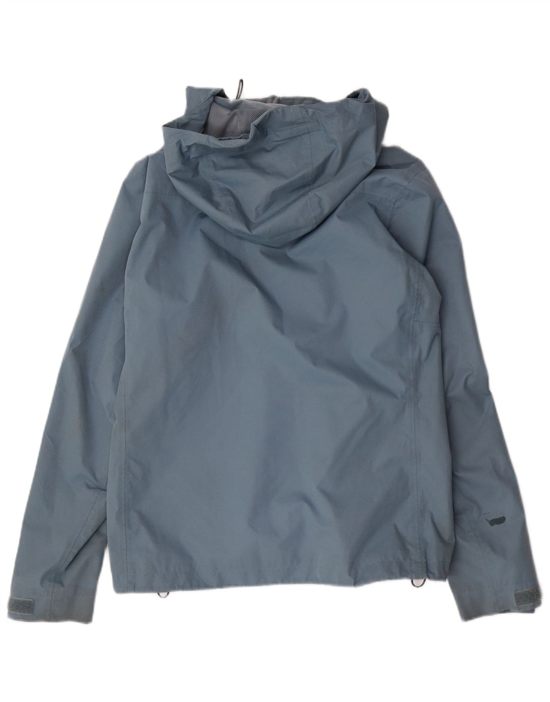 Giacca antipioggia con cappuccio da donna Adidas UK 14 poliestere blu medio