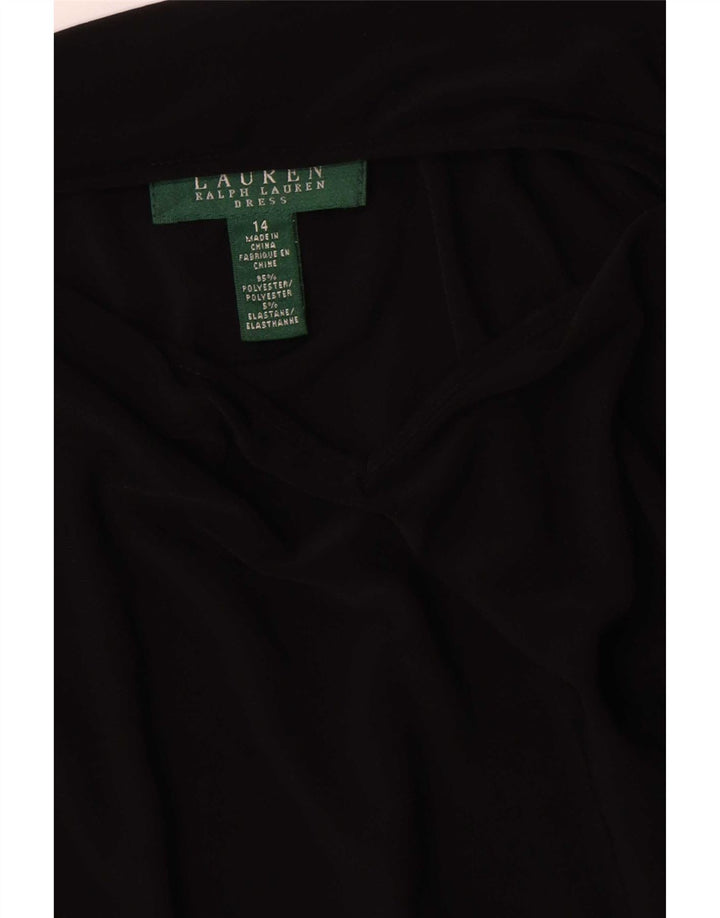 Abito tubino da donna Ralph Lauren US 14 XL poliestere nero