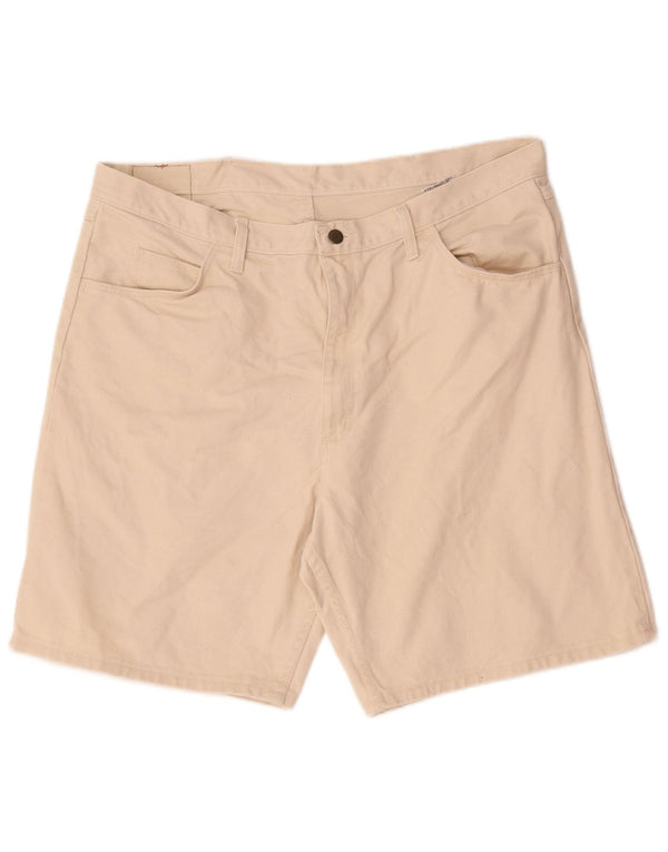 Pantaloncini di jeans da uomo Wrangler W40 XL in cotone beige