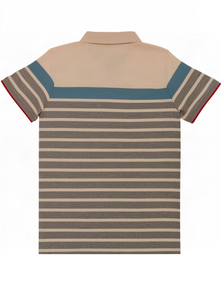 Polo Ellesse da uomo Heritage in cotone a righe medie multicolore