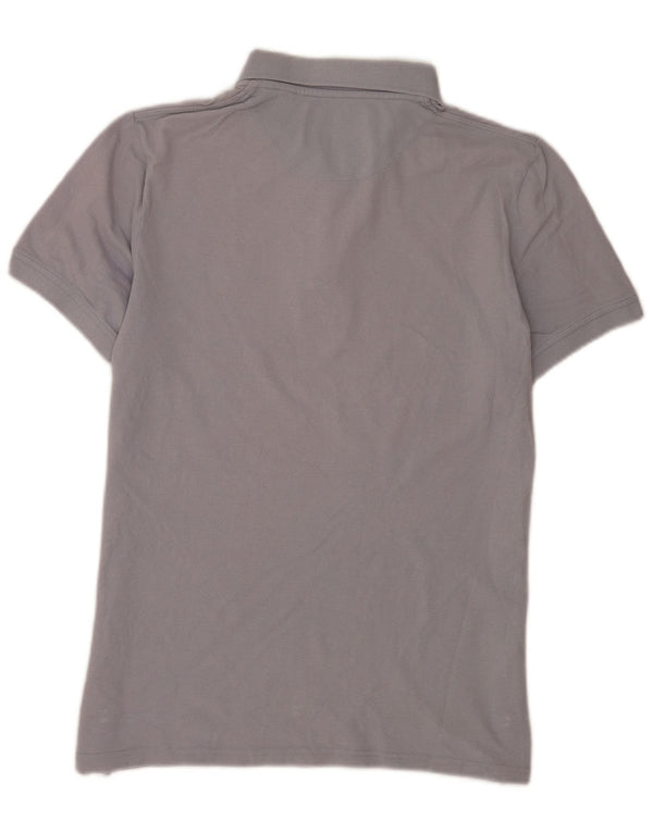 Lyle & Scott Mens Short Sleeve Polo Shirt Large Grey Cotton