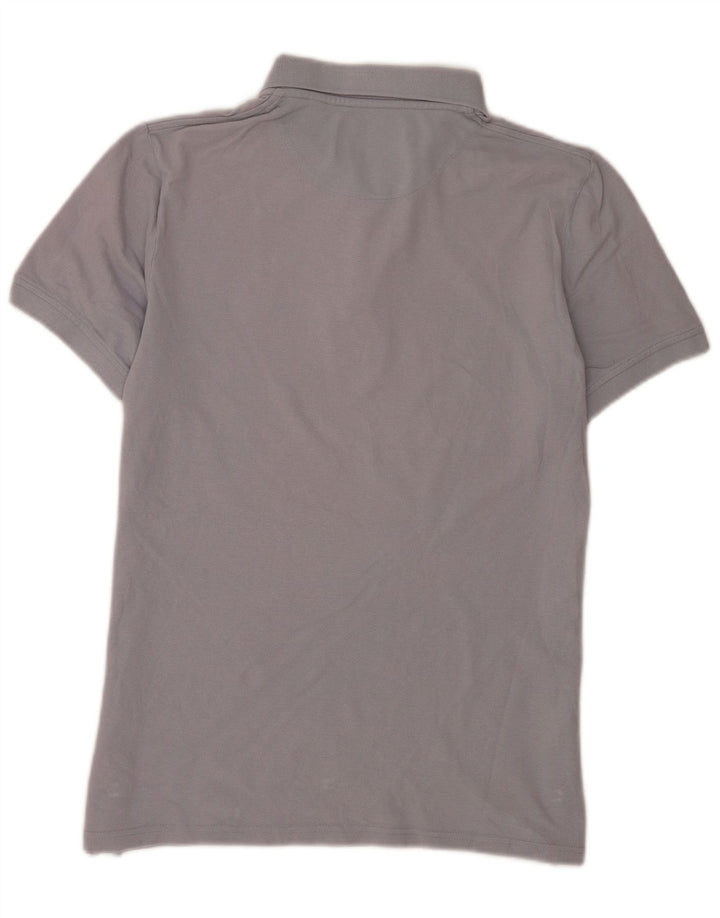 Polo da uomo a maniche corte Lyle & Scott grande in cotone grigio