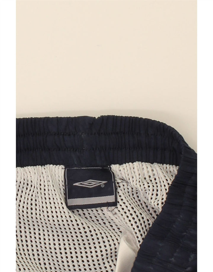 LOTTO Womens Crop Tracksuit Trousers Medium Navy Blue Polyester Vintage Lotto and Second-Hand Lotto from Messina Hembry 