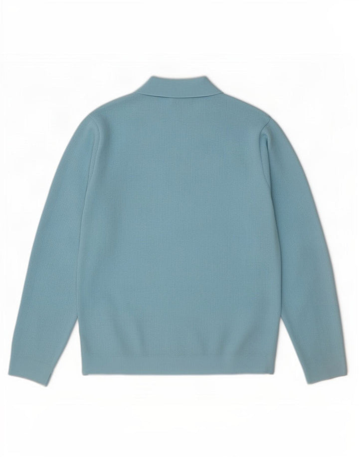 Maglione a collo alto da uomo Trevira blu medio