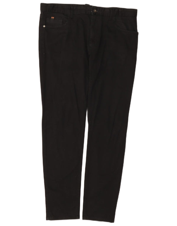 Pantaloni casual slim da uomo Zara EU 46 XL W36 L31 cotone nero
