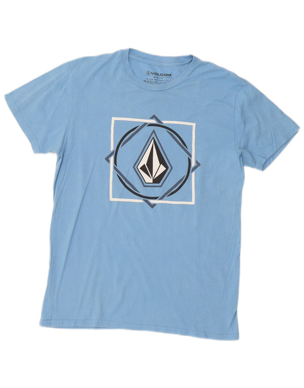 T-shirt grafica da uomo Volcom Top UK 14 cotone blu medio