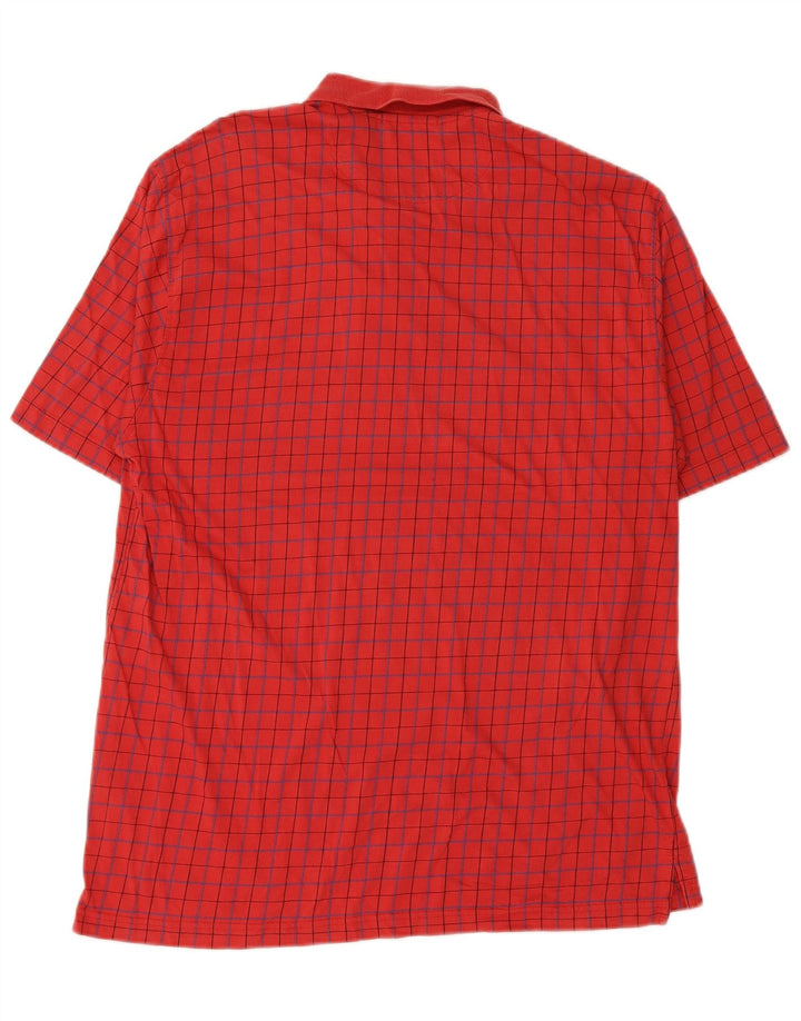 Polo da uomo LYLE & SCOTT in cotone a quadri rossi medi