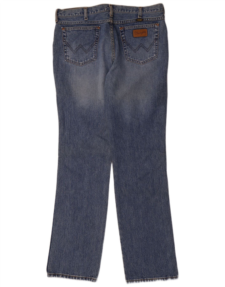 Jeans dritti da uomo Wrangler W38 L36 cotone blu