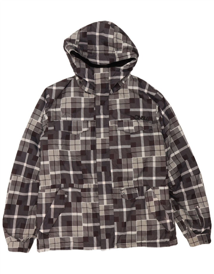 Giacca a vento con cappuccio da uomo O'NEILL UK 40 grande grigio geometrico