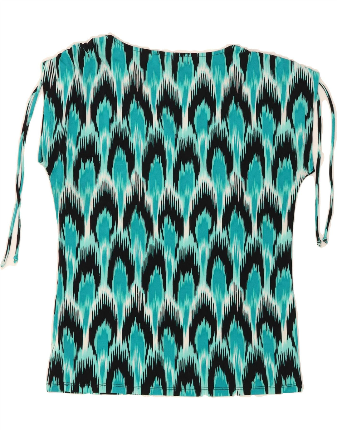 MICHAEL KORS Womens Sleeveless Blouse Top UK 14 Medium Blue Ikat Polyester Vintage Michael Kors and Second-Hand Michael Kors from Messina Hembry 