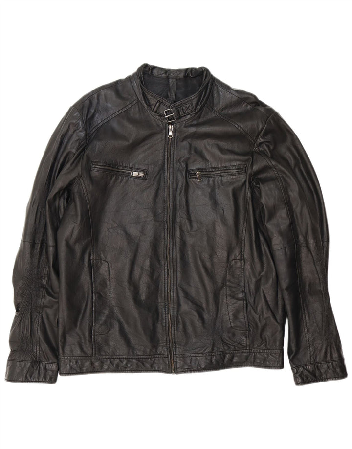 Giacca Pelle Uomo Conbipel IT 54 XL Pelle Nera