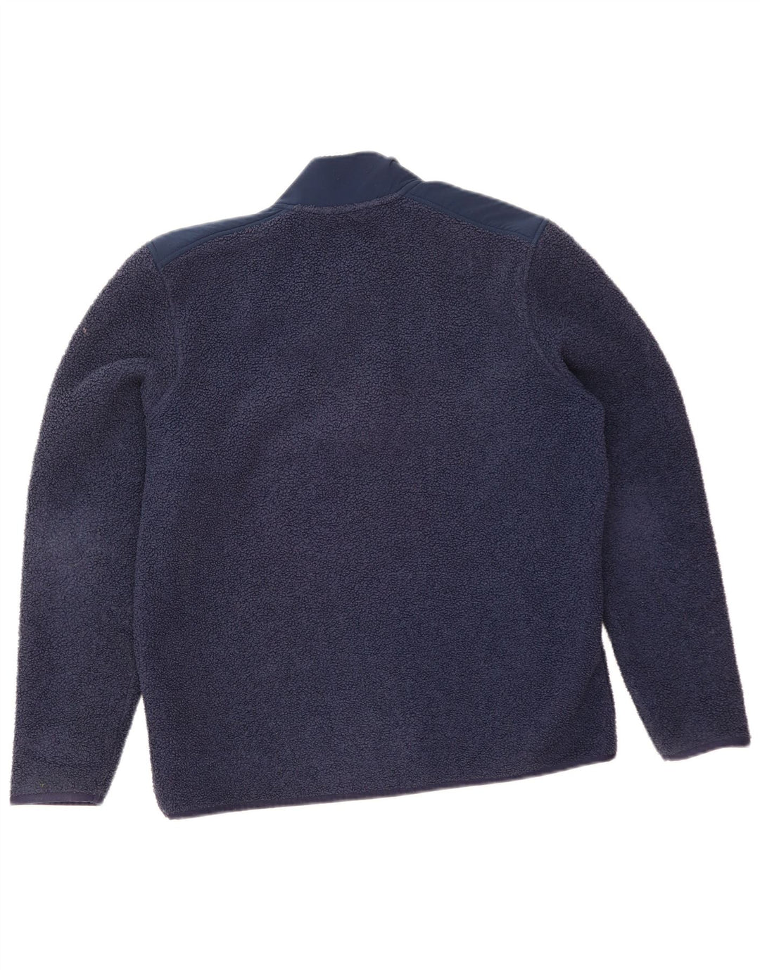 Maglione in pile da uomo Under Armour con collo a bottoni, grande in poliestere blu navy
