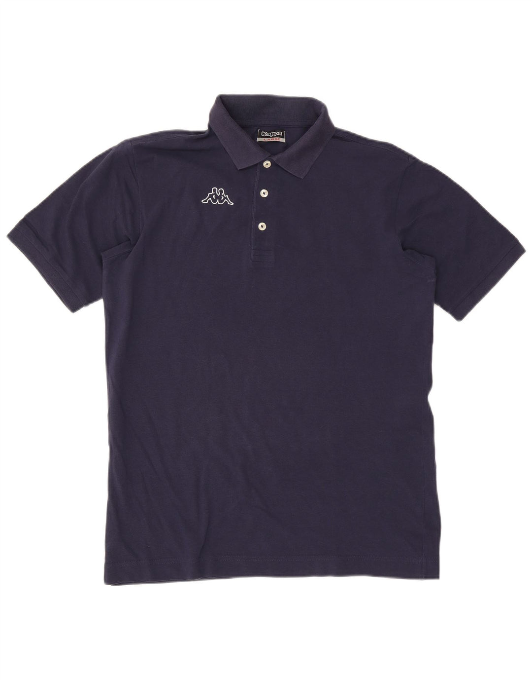 Polo grafica da uomo Kappa grande in cotone blu navy