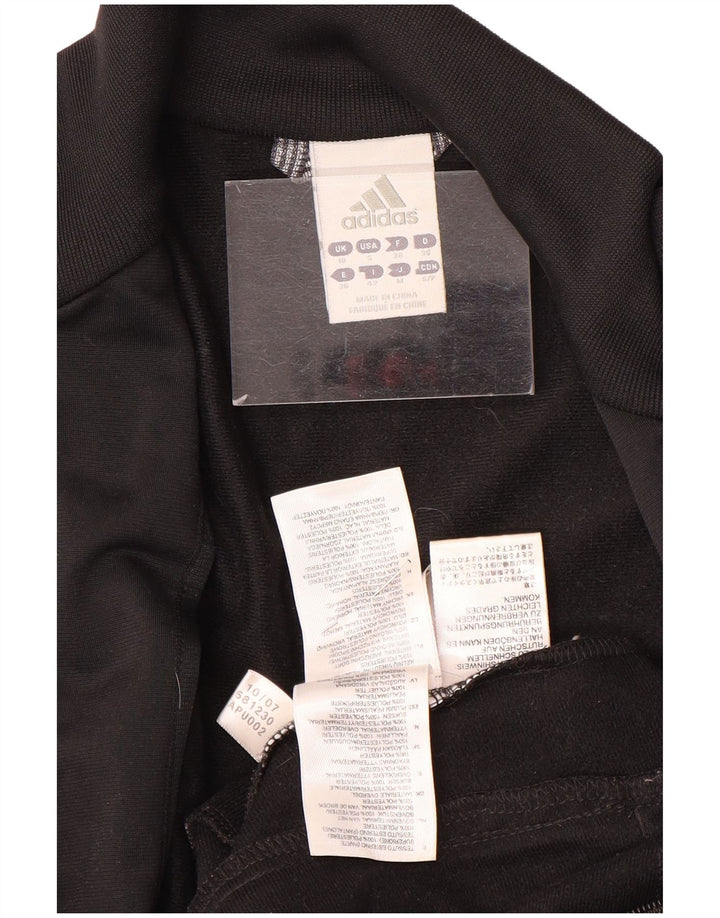 Giacca da tuta da donna Adidas UK 10 Small Poliestere nero