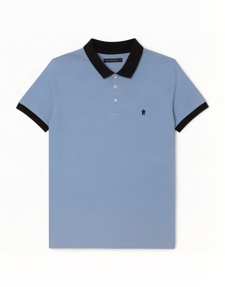 Polo da rugby da uomo French Connection, colore blu medio