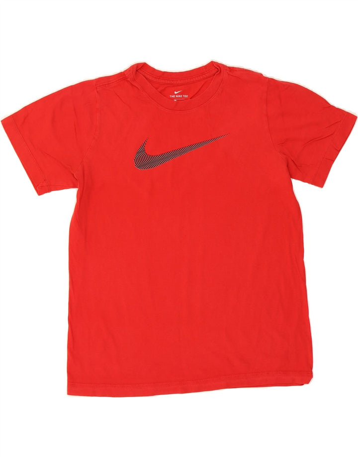 NIKE Boys Graphic T-Shirt Top 12-13 Years Large Red Vintage Nike and Second-Hand Nike from Messina Hembry 
