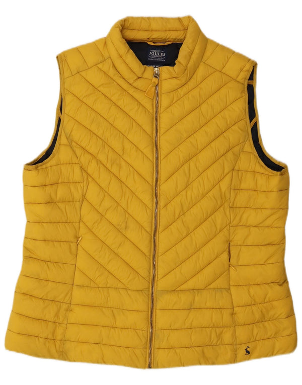 Gilet imbottito da donna Joules UK 18 XL giallo in poliammide