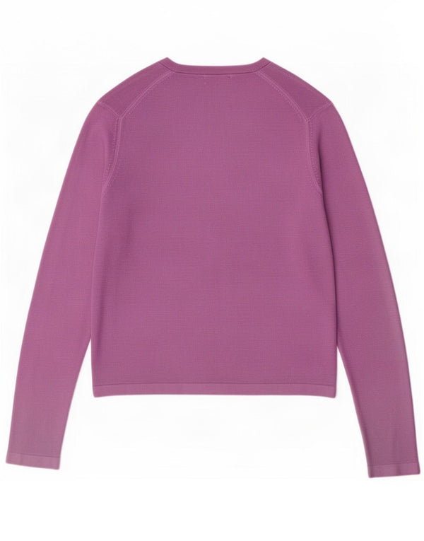 Marks & Spencer Womens Oversized Cardigan Sweater UK 10 Small Purple