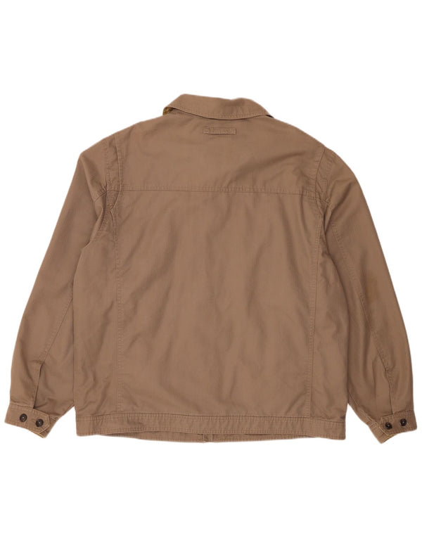 Giubbotto bomber da uomo Marks & Spencer UK 42 XL Cotone gessato beige