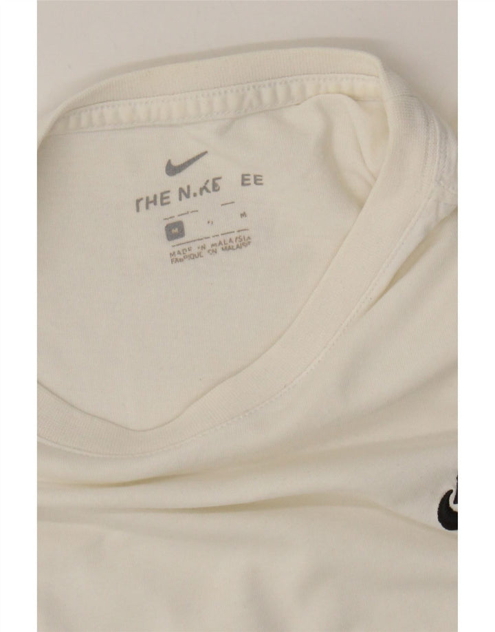 NIKE Mens T-Shirt Top Medium White Cotton Vintage Nike and Second-Hand Nike from Messina Hembry 