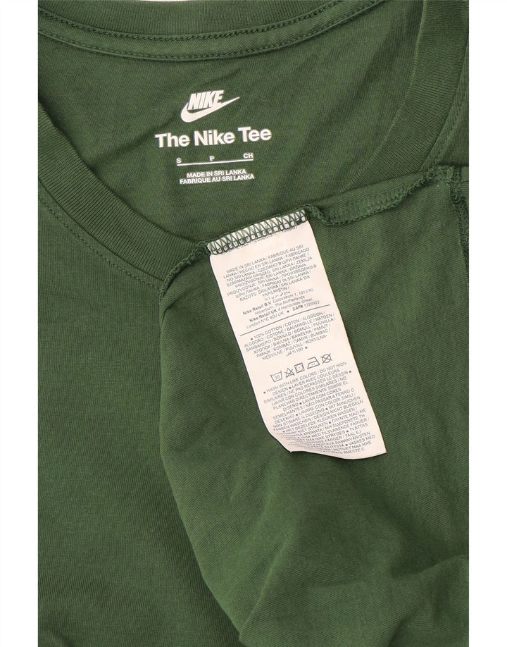 T-shirt Nike da uomo Top Small in cotone verde