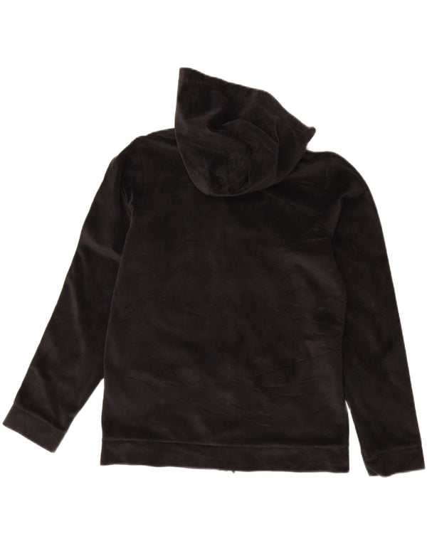 Maglione con cappuccio e zip in velluto grafico CONVERSE per ragazzi 13-14 anni XL Nero