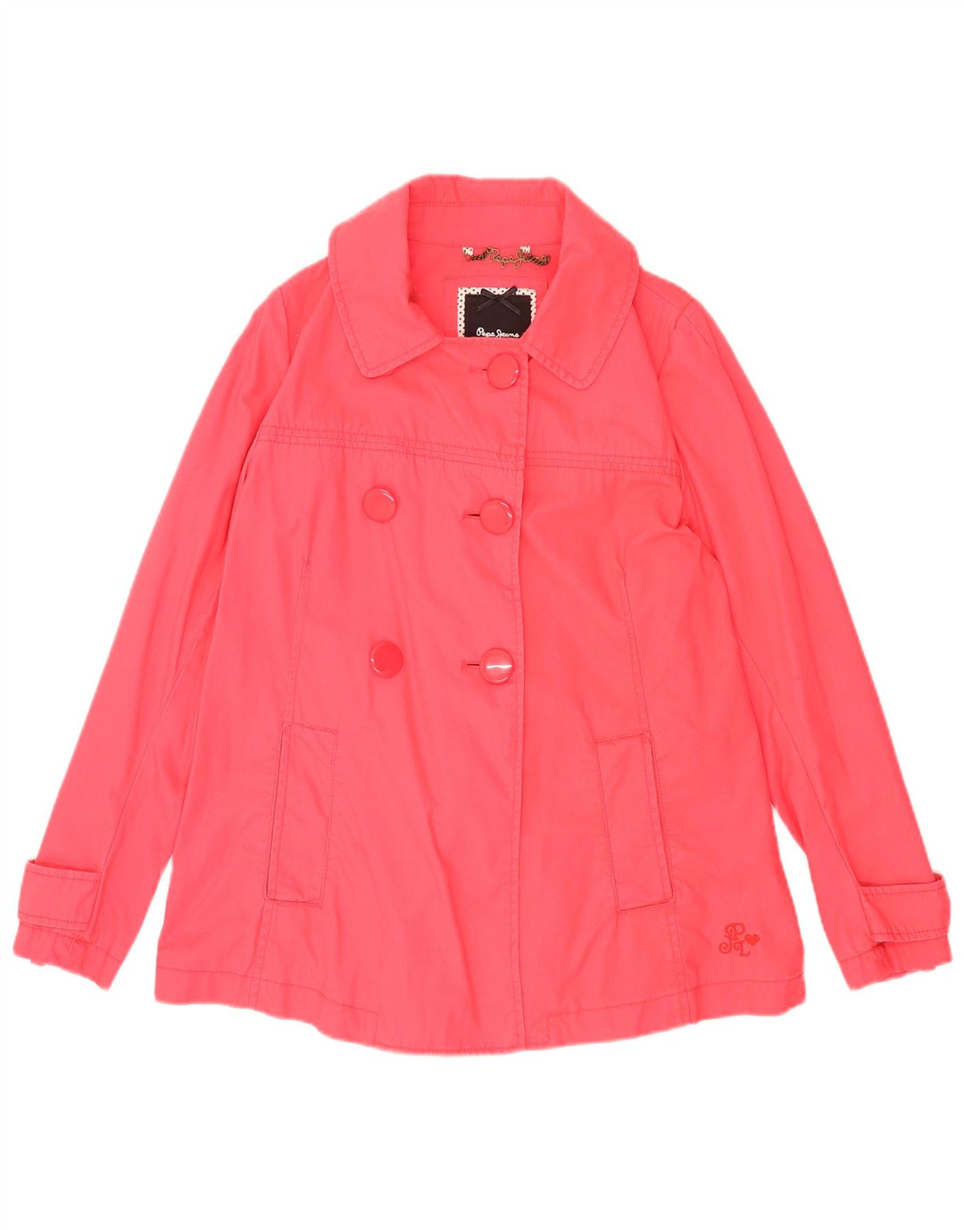 Cappotto da marinaio da donna PEPE Jeans UK 10 piccolo rosa