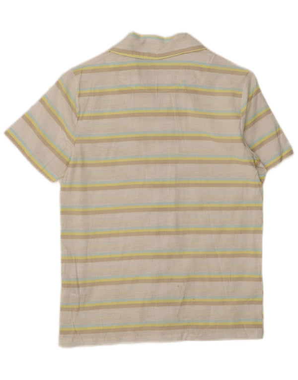 Camicia Hurley a maniche corte per ragazzi 7-8 anni in cotone a righe multicolore
