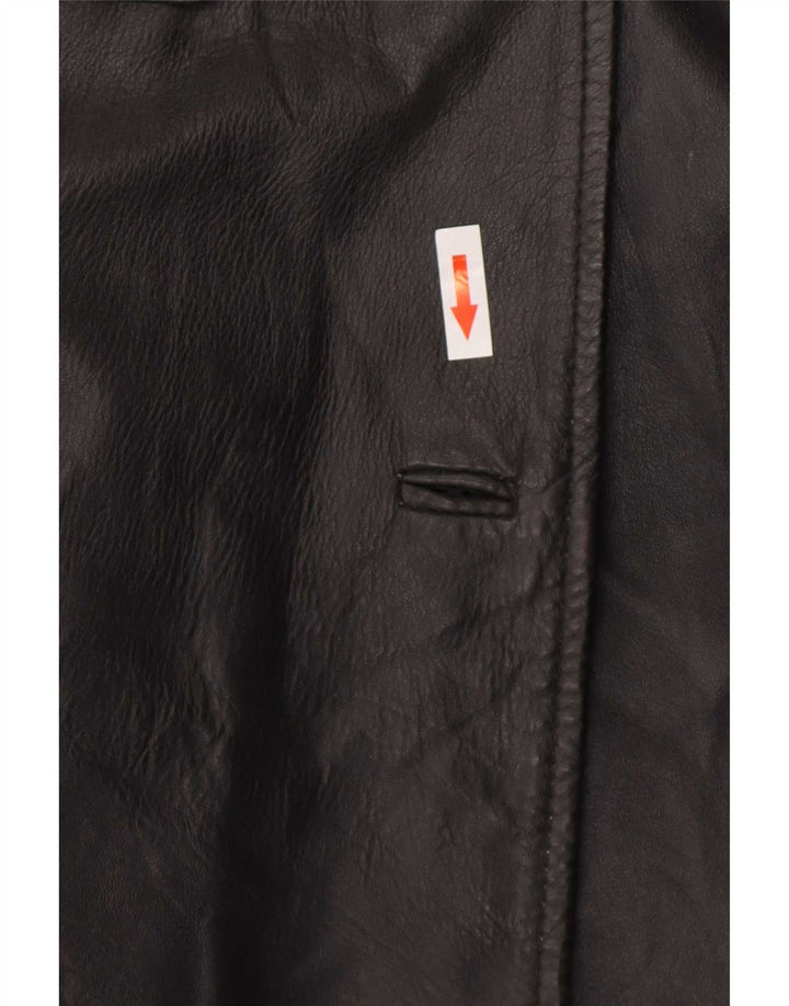 Cappotto in Pelle Donna Sitelli IT 42 Medio Nero