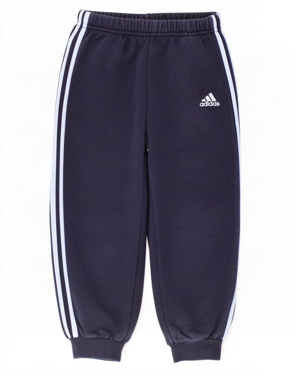 Pantaloni della tuta da ragazzo Adidas Joggers 3-4 anni in cotone blu navy