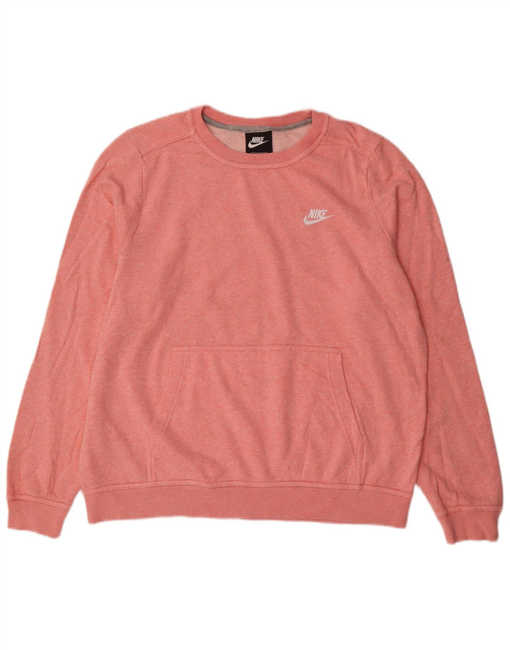 Felpa da donna Nike Jumper UK 16 Large Pink Flecked
