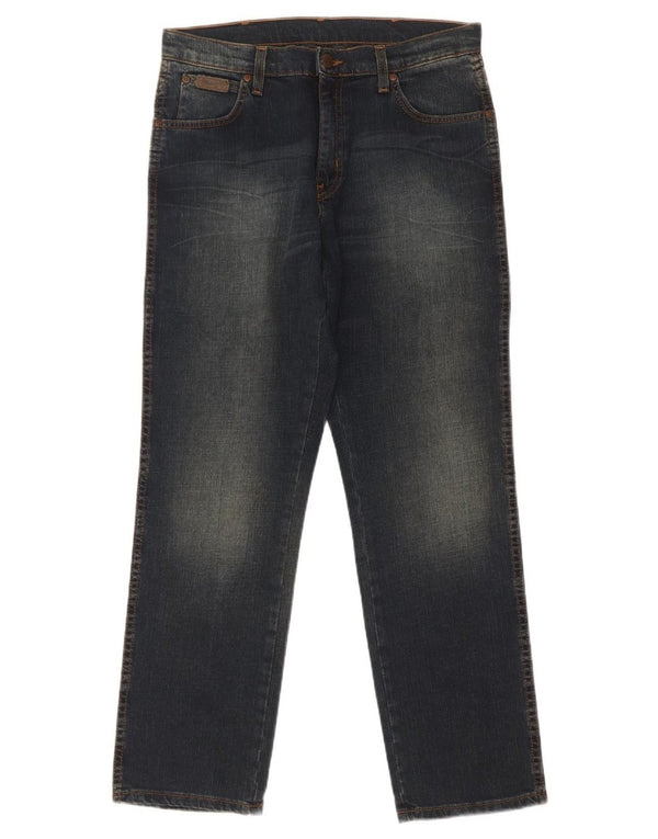 Jeans dritti elasticizzati Texas Wrangler da uomo W32 L30 blu navy